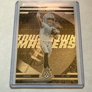 2025 Panini Brock Bowers Oakland Raiders Touchdown Masters Football 🏈 Card NEW